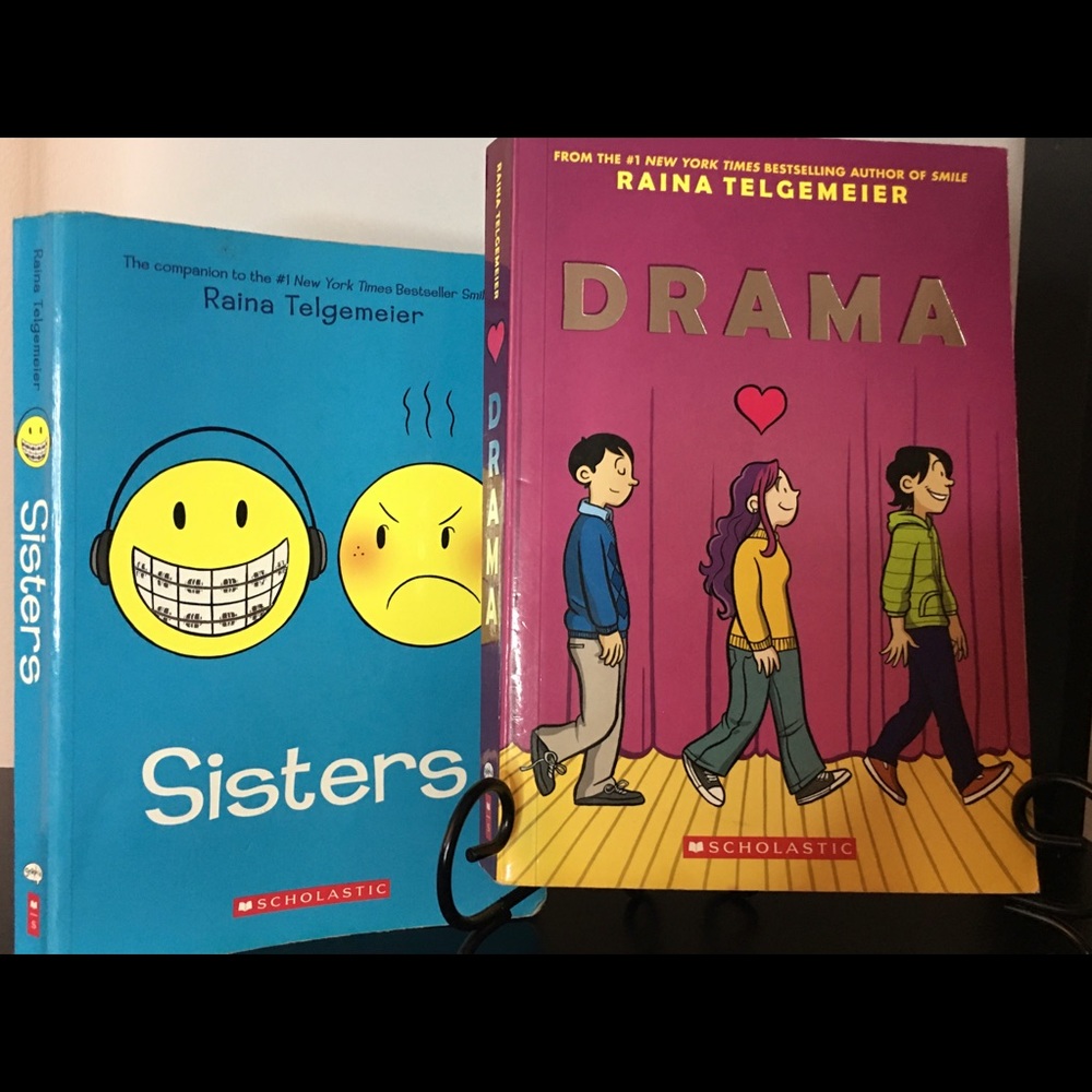 “Sisters” and “Drama” by Raina Telgemeier